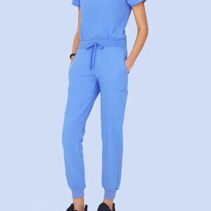 Mandala Ceil Blue Scrub Pants - XLP